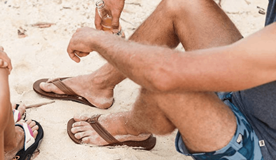 sandals with mens shorts