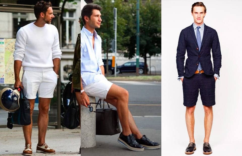 brogues with men's shorts