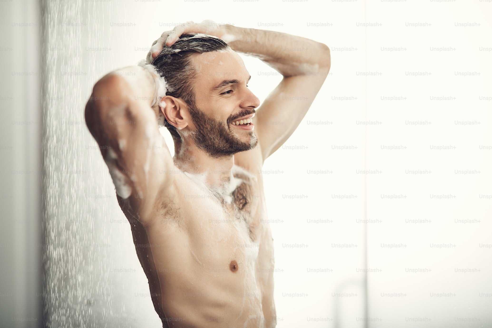 man shower routine